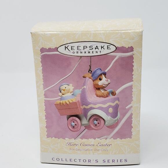 1996 Here Comes Easter Spring Holiday Handcrafted Keepsake Ornament. - Picture 1 of 7